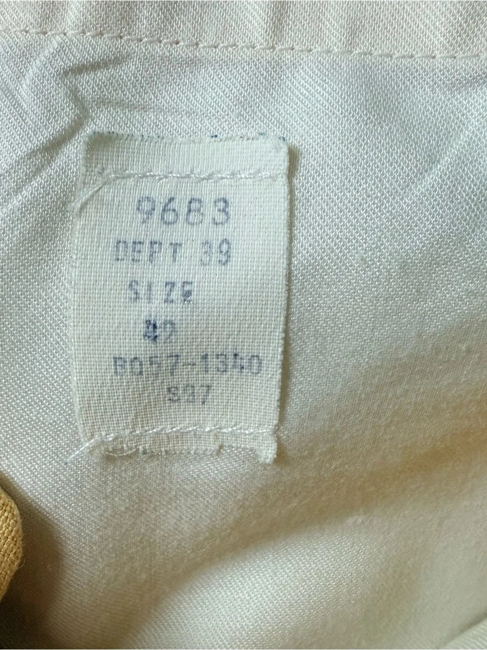Vintage Brooks Brothers Yellow Linen Trousers Size 42